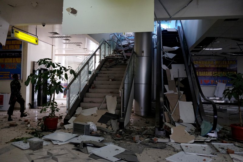 Los daños en el aeropuerto Mutiara SIS Al Jufrie de Palu son considerables.