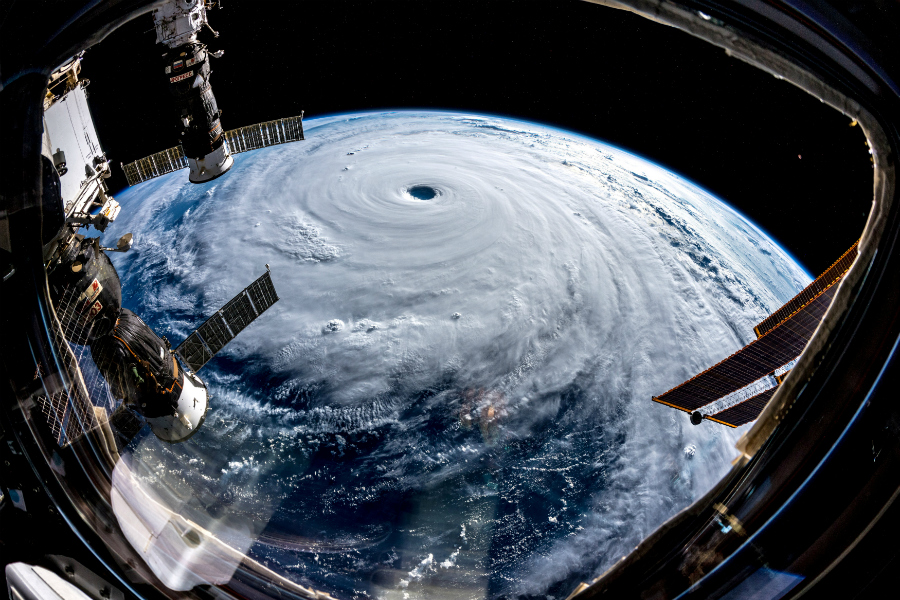 Imagen del tifón Trami tomada desde la Estación Espacial Internacional. (Foto: NASA)