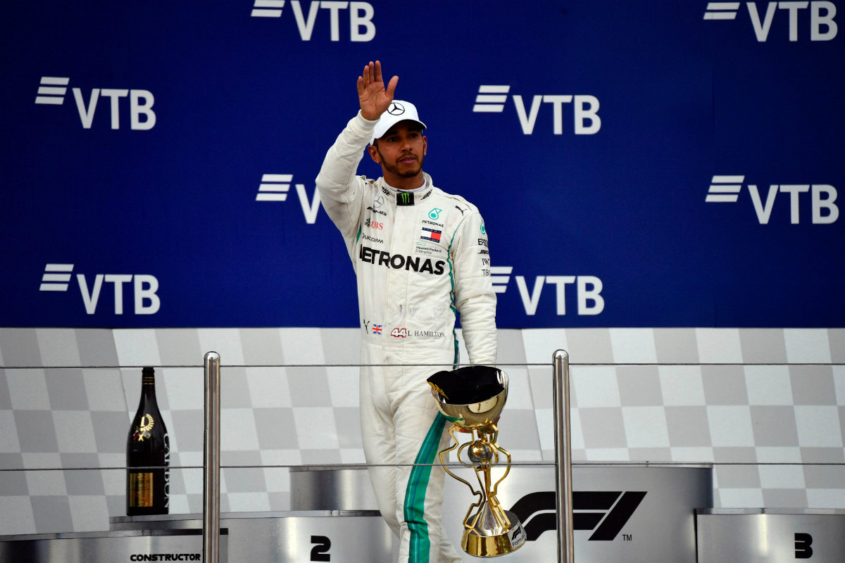 Lewis Hamilton ganó el Gran Premio de Rusia (AFP)