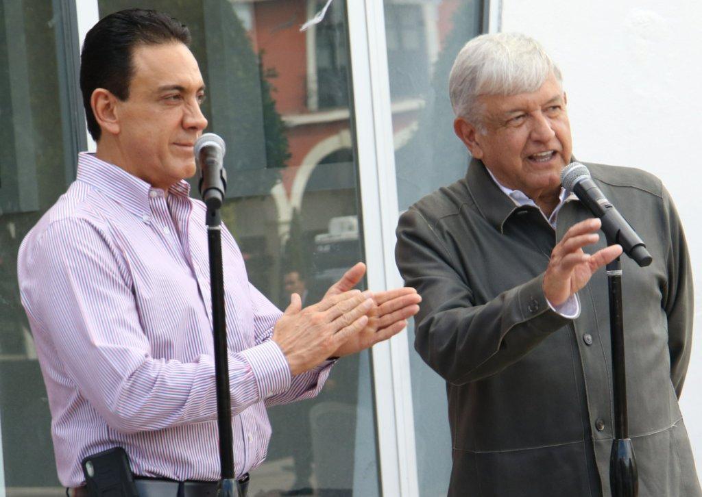 El presidente electo, Andrés Manuel López Obrador y el gobernador de Hidalgo, Omar Fayad (Cuartoscuro)