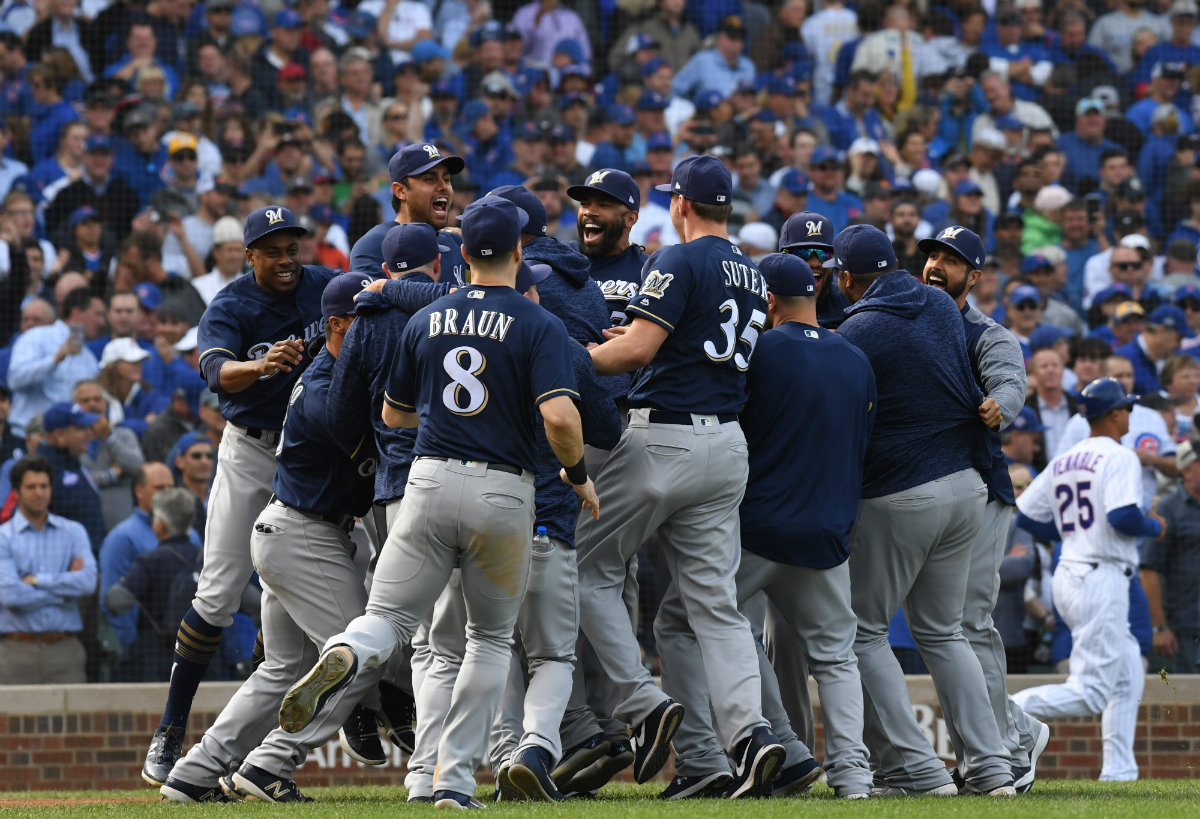 Los Cerveceros vencieron a los Cachorros y son monarcas de la División Central de la Liga Nacional en la MLB (Reuters)