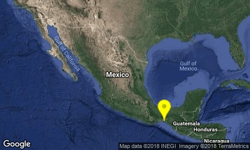 El sismo ocurrió en Chiapas. (Twitter: @SismologicoMX)