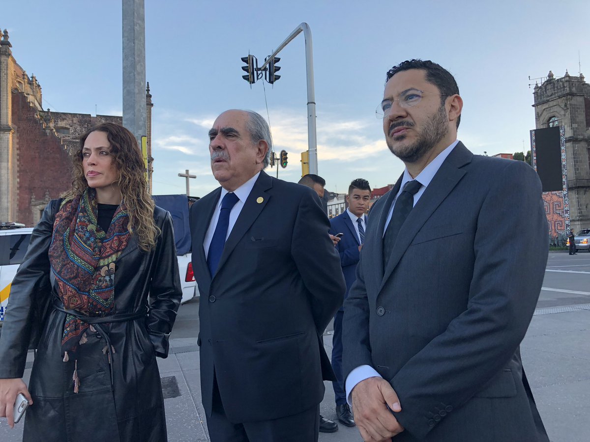 El diputado Pablo Gómez y el senador Martí Batres. (Twitter)