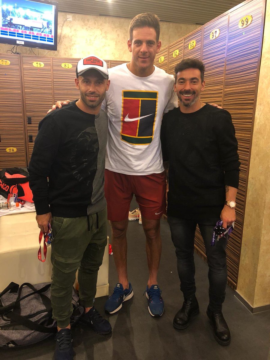 Mascherano y Lavezzi visitaron a Juan Martín del Potro en Pekín