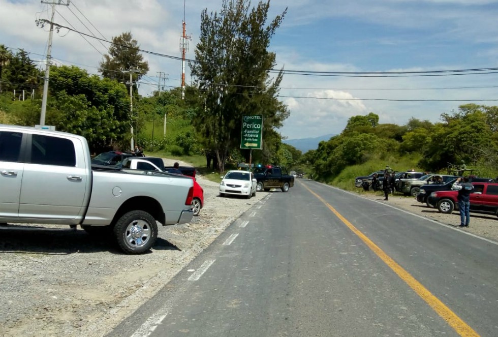 El enfrentamiento ocurrió en un hotel ubicado en el libramiento que va de Chapala a Ajijic. (Jorge Martínez)