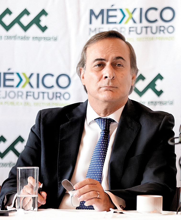 Juan Pablo Castañón, presidente del Consejo Coordinador Empresarial. (Javier Ríos)
