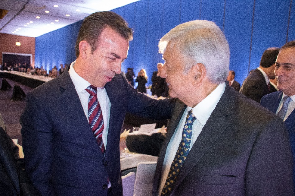 El presidente del Consejo Mexicano de Negocios, Alejandro Ramírez, y el presidente electo, Andrés Manuel López Obrador. (Foto: Cuartoscuro)