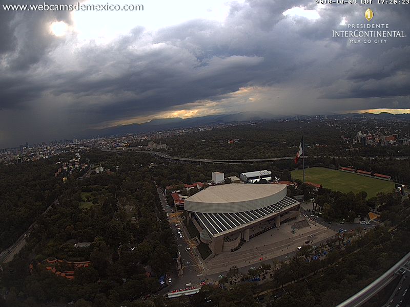 Protección Civil de la Ciudad de México activó alerta amarilla por lluvia en 11 alcaldías. (@webcamsdemexico)