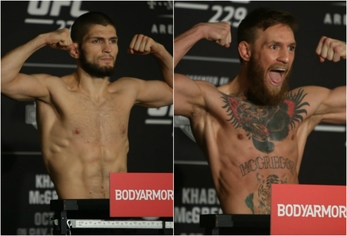 Khabib y Conor dieron el peso para UFC 229 (Carlos Contreras Legaspi)