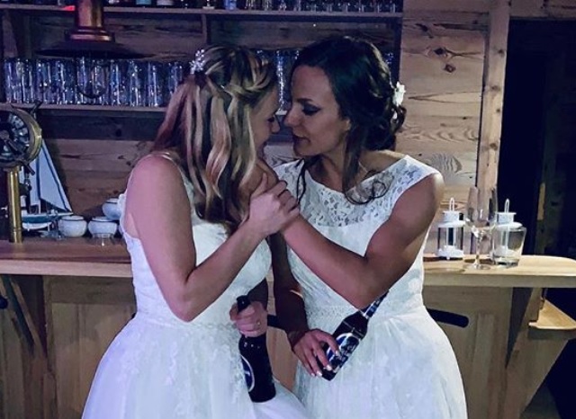 Matrimonio de Lucie Vonkova y Claudia van den Heiligenberg (Instagram claussie85)