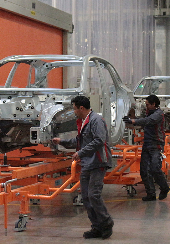 Audi y Volkswagen reflejaron caídas significativas en la producción de vehículos con -40.1 y -14.9 por ciento (Jesús Zavala)