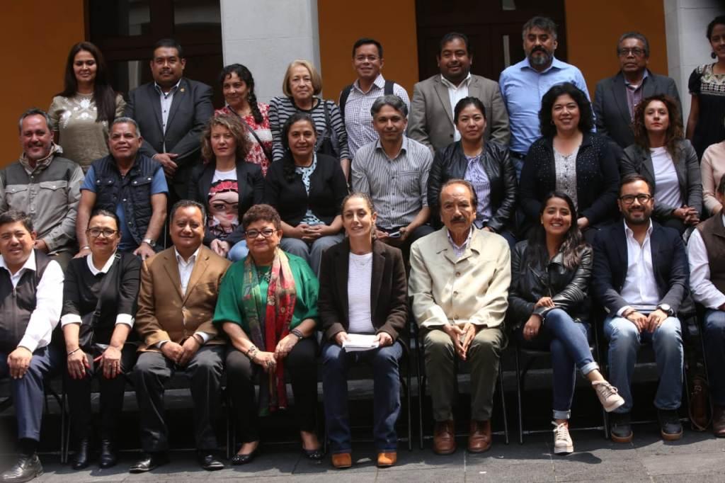 Sheinbaum se reunió con diputados locales y alcaldes de Morena. (Juan Carlos Bautista)