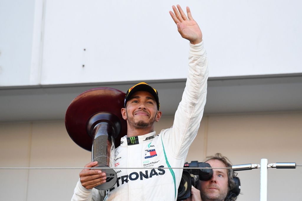 Hamilton gana el GP de Japón y es virtualmente el campeón (AFP)