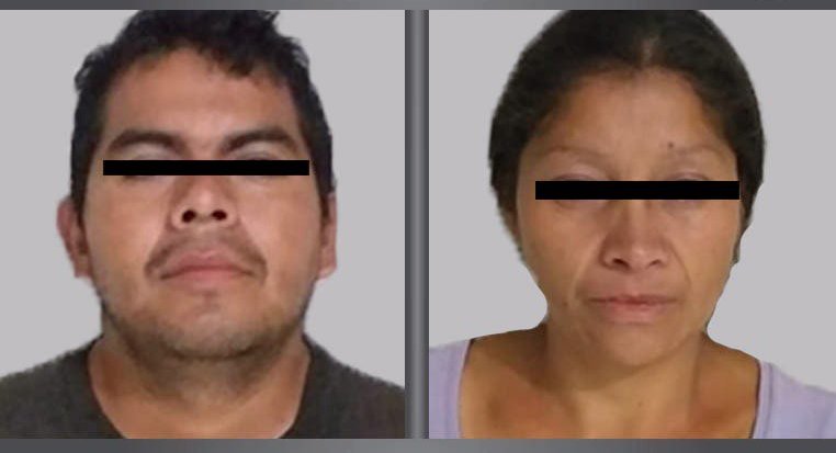 Juan Carlos "N" y Patricia "N" fueron detenidos en la colonia Jardines de Morelos, Ecatepec. | Especial