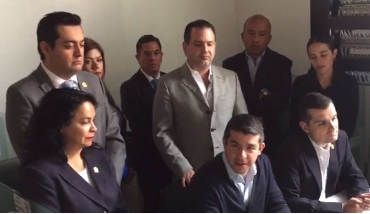 Diputados panistas en Congreso de CdMx. | Cinthya Stettin