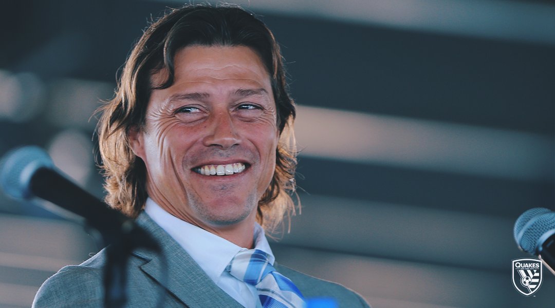 Matías Almeyda en su presentación como DT en la MLS (@SJEarthquakes)