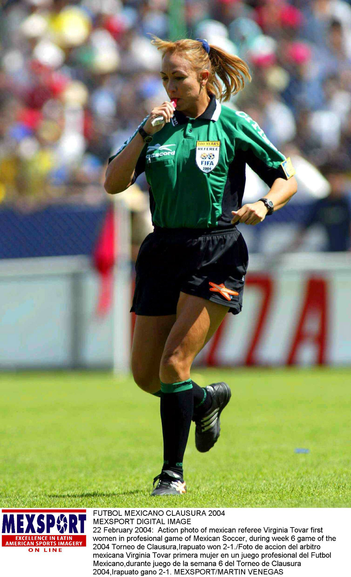 Virginia Tovar, silbante mexicana (Mexsport)