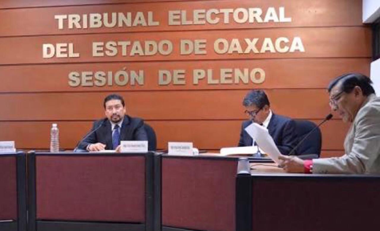 El pleno del Tribunal Electoral del Estado de Oaxaca.