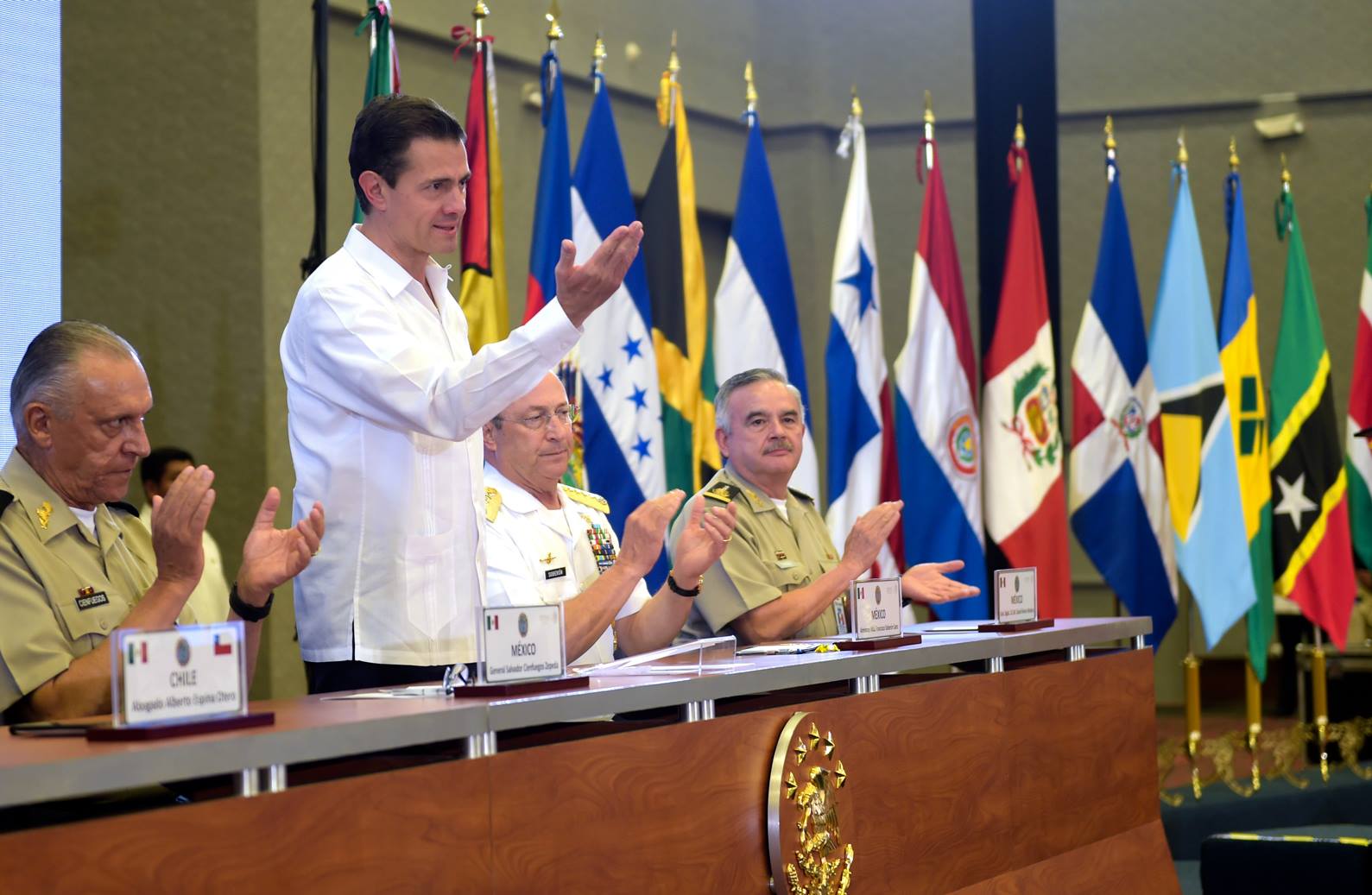 Enrique Peña Nieto en la XIII Conferencia de Ministros de Defensa de las Américas (CMDA) en Cancún, Quintana Roo (Presidencia)