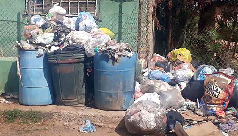 Habitantes acusaron que desde hace dos meses la basura no es recolectada. (Bernardo Cisneros)