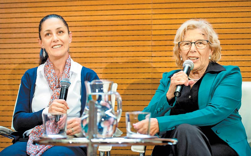 La jefa de Gobierno electa se reunió con la alcaldesa de Madrid, España, con quien acordó reforzar lazos. (Foto: Luca  Pergiovann/EFE)