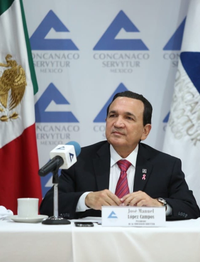 El presidente de la Concanaco-Servytur, José Manuel López Campos. (Foto: @Concanaco)