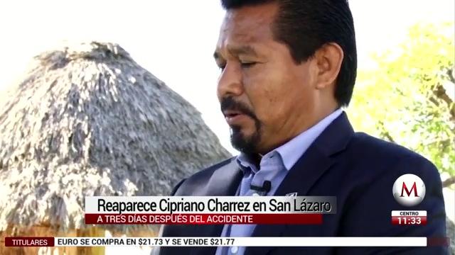 Reaparece Cipriano Charrez tres días después de accidente carretero