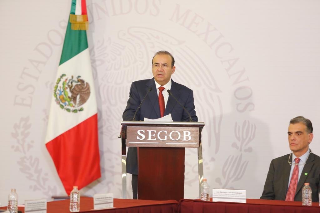El secretario de Gobernación, Alfonso Navarrete Prida. (Tomada de Segob)