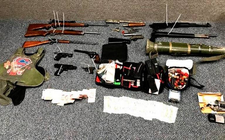 El arsenal fue hallado dentro de una casa de seguridad. (Especial)