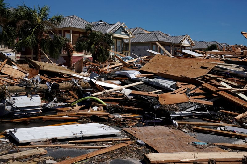 La tormenta ha dejado decenas de de casas destruidas totalmente.