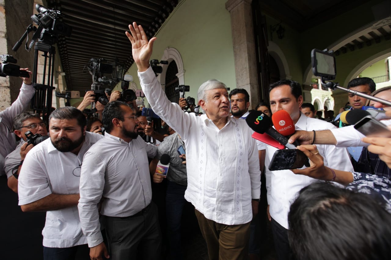 AMLO está en Yucatán para la "gira de agradecimiento"/Omar Franco.