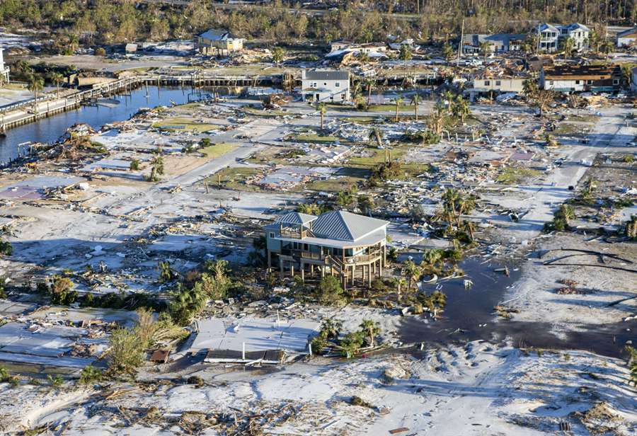 Mexico Beach es una de las zonas más afectadas. (AFP)