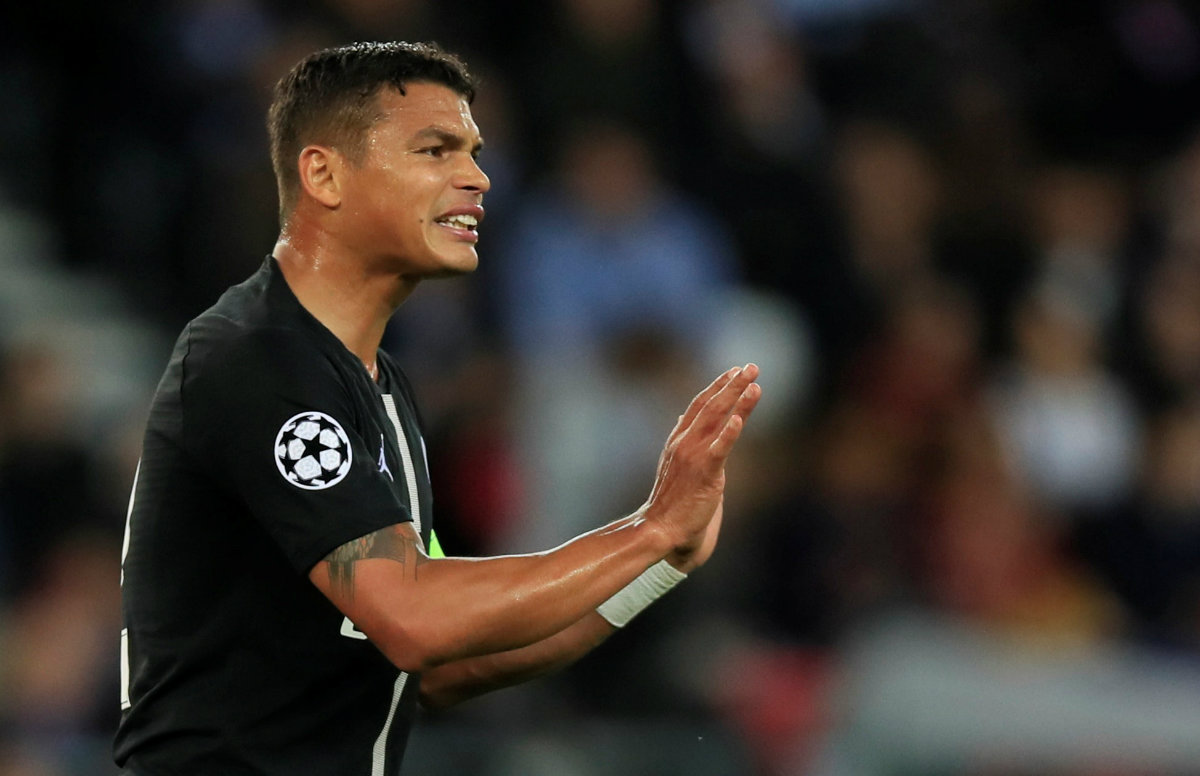 Thiago Silva, jugador del PSG (Reuters)