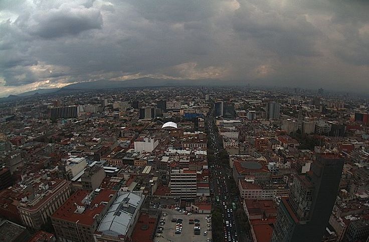 Hay lluvia ligera en la zona sur de la Ciudad de México. (Webcams de México)