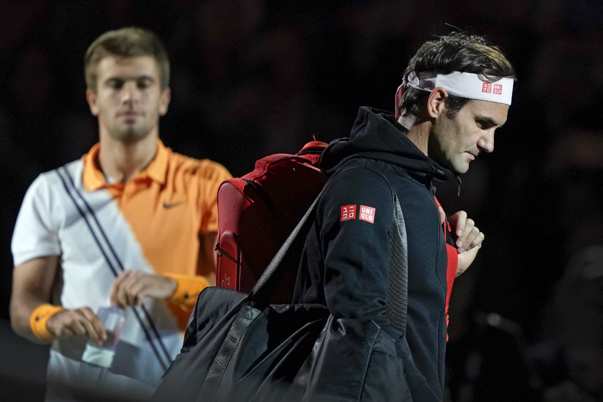 Roger Federer se despide del Masters 1000 de Shangai (AP)