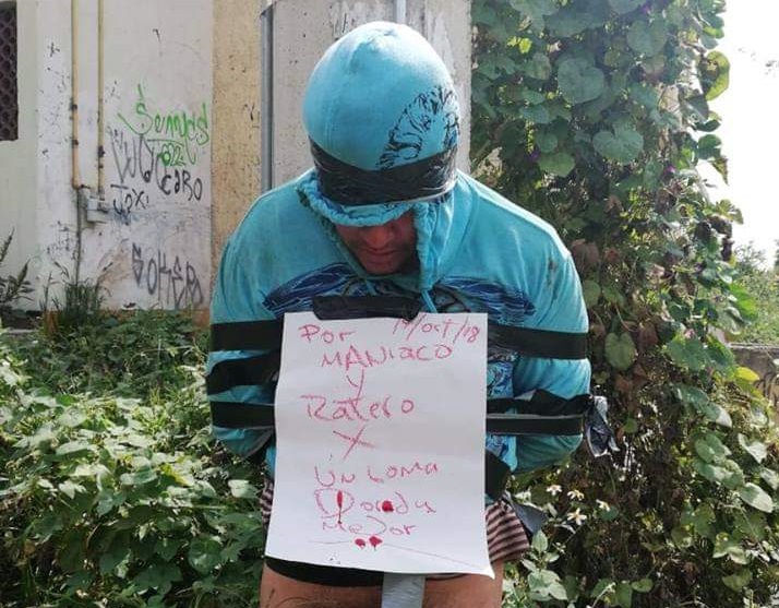 El agraviado sólo vestía sudadera azul y ropa interior. (Cortesía)