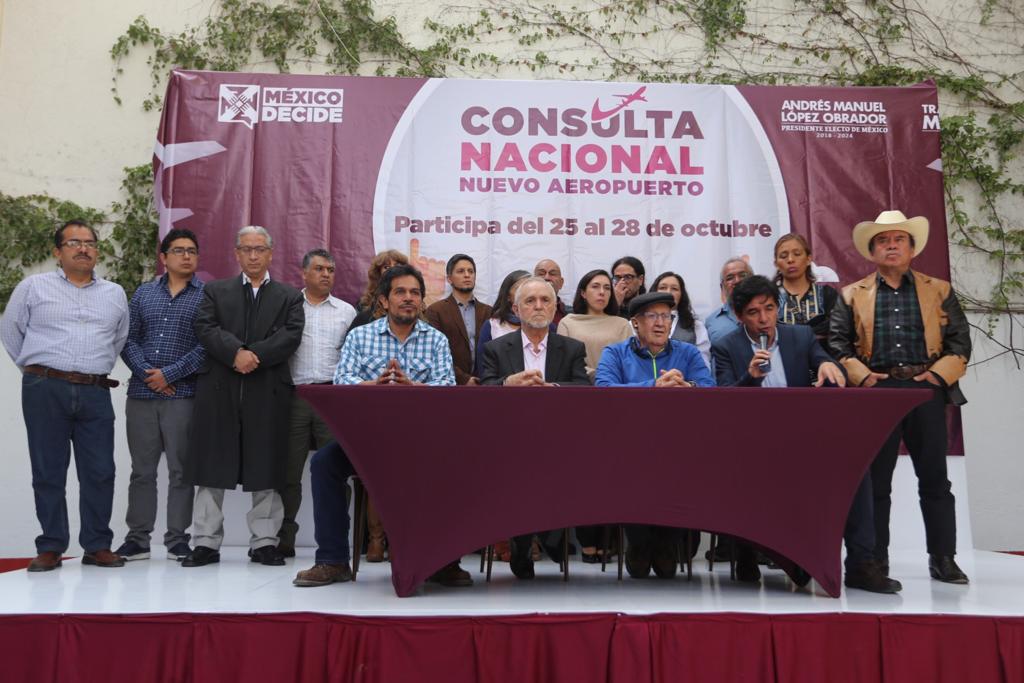El  equipo de AMLO dio a conocer pregunta de consulta sobre nuevo aeropuerto. (Jorge Carballo | Milenio)