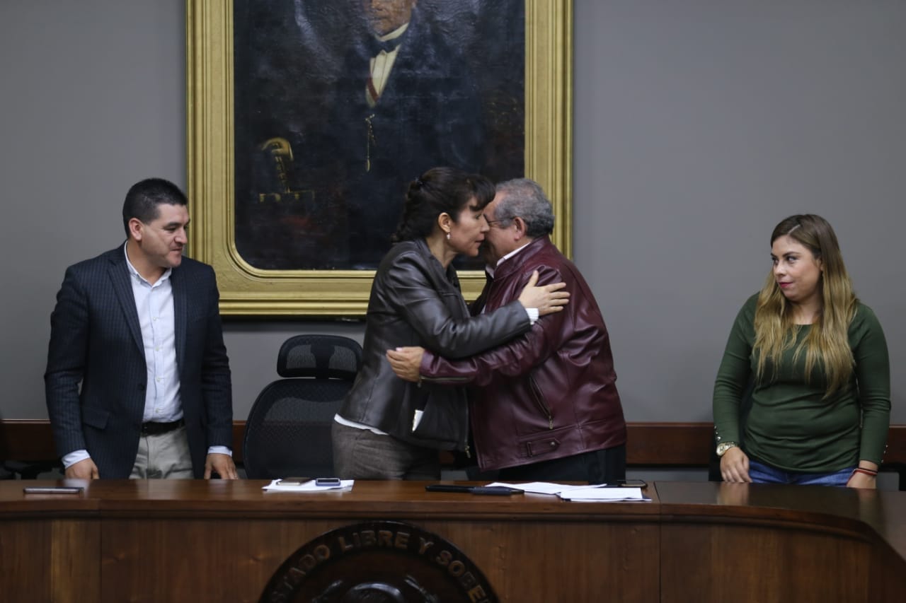 María Luisa Pérez Perusquía  y Ricardo Baptista.  (Jorge Sánchez)