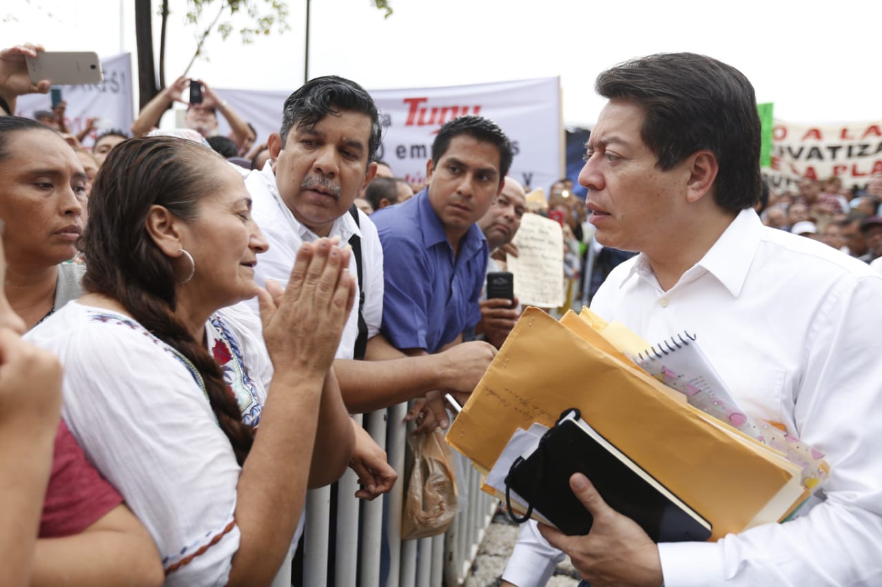 Mario Delgado afirmó que los diputados pagarán la consulta sobre el NAIM. (Héctor Tellez)