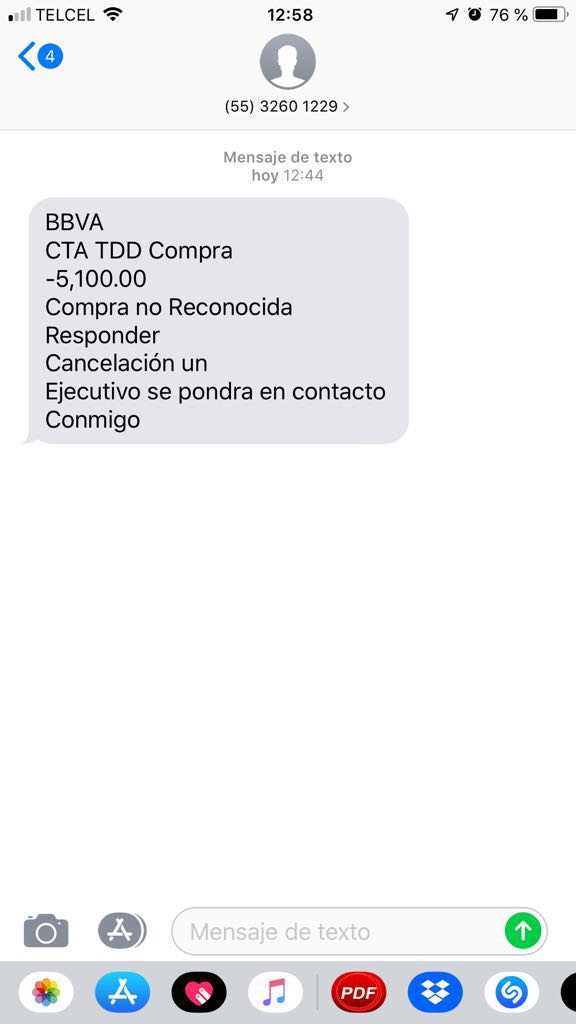 Mensaje fraudulento. (Foto: especial)