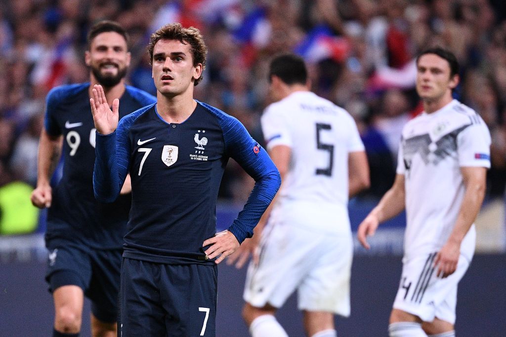 Antoine Griezmann anotó los goles de la victoria de Francia (AFP)