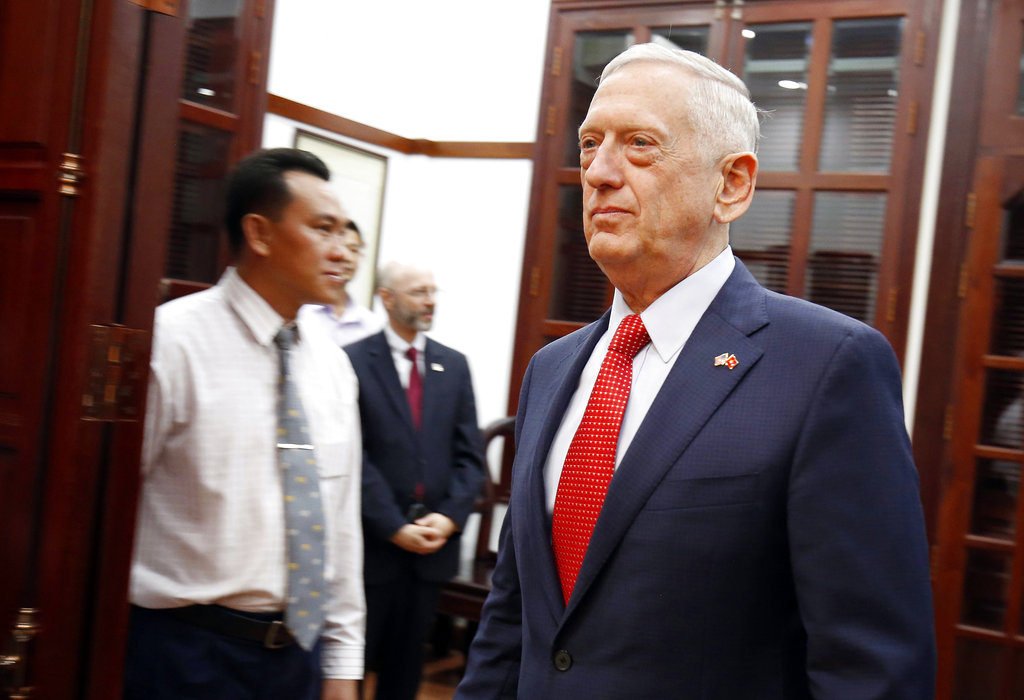 Jim Mattis afirma que el presidente Trump lo respalda. (AP)