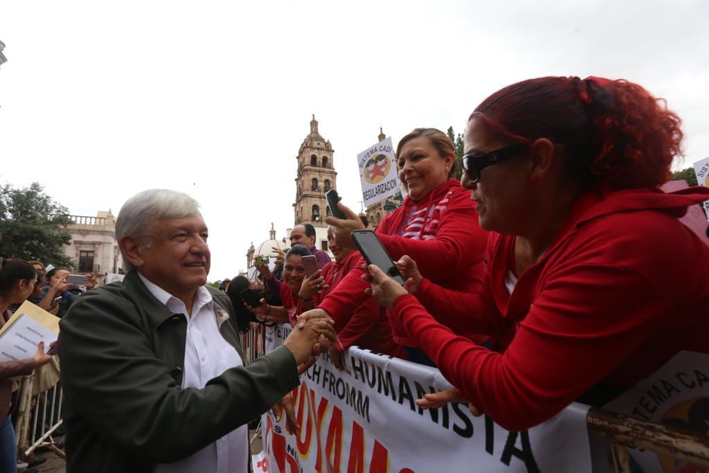 López Obrador se comprometió a prestarle particular atención a Durango. (Nelly Salas)