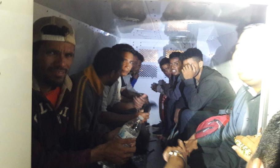 Los migrantes se encontraban cerca de la estación del tren. (Isabel Zamudio)