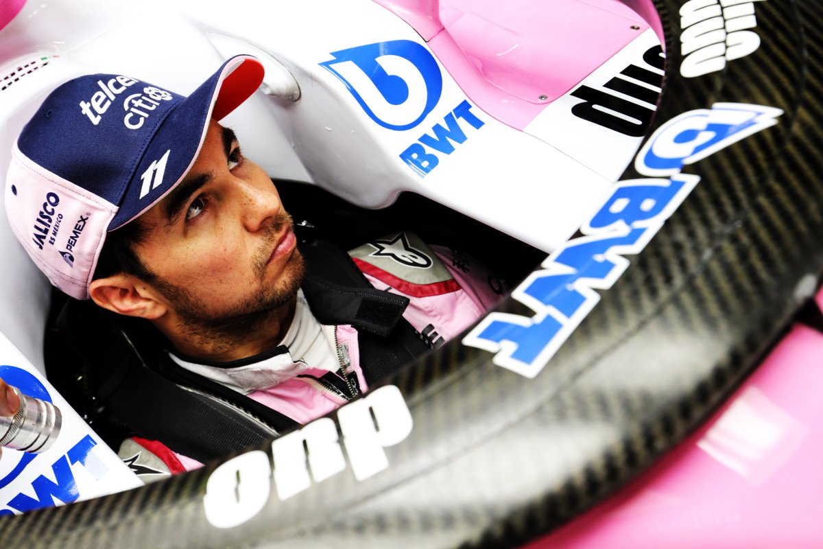 El piloto mexicano Sergio Pérez (@ForceIndiaF1)