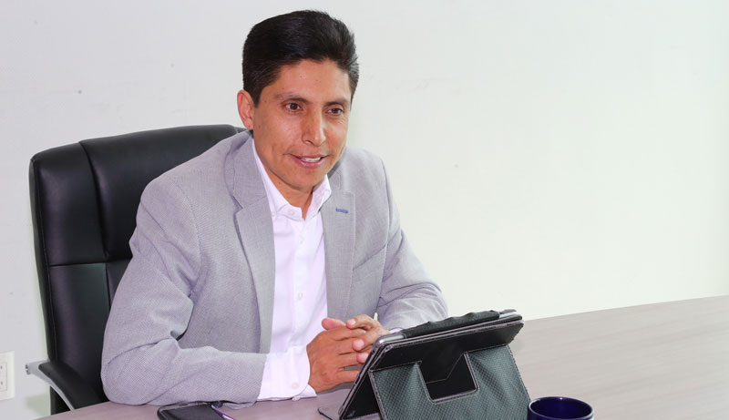 Erick Marte, presidente municipal de Zimapán. (Carlos Mercado)