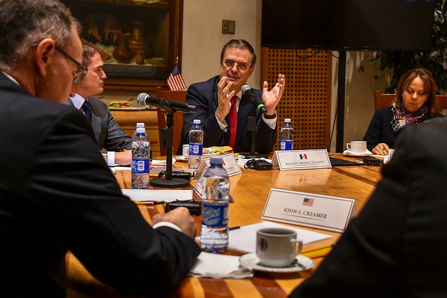 Ebrard se reunió con  el secretario de Estado de EU, Mike Pompeo/Especial.