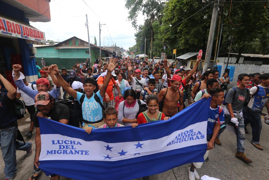 Llegada de un grupo de migrantes de honduras a Tecún Umán/Omar Franco.