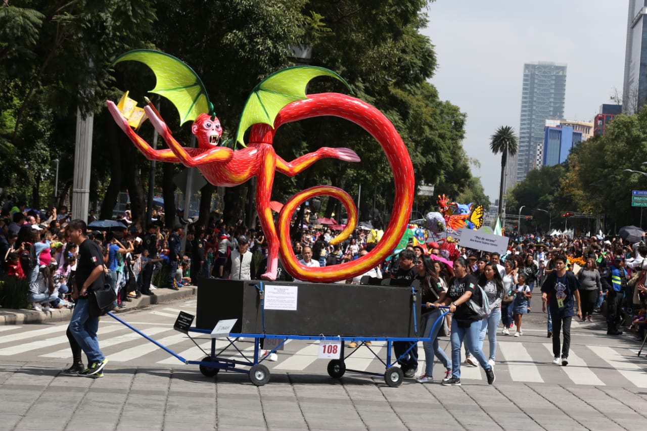 Los alebrijes permanecerán entre las glorietas del Ángel de la Independencia y la Diana Cazadora hasta el 4 de noviembre. (Octavio Hoyos)