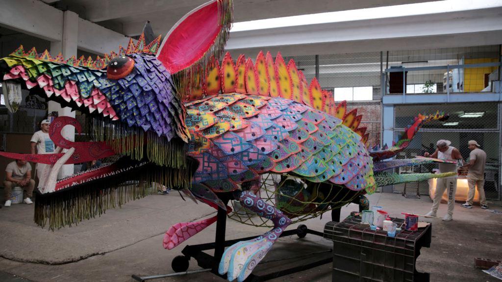 El alebrije será expuesto en el Museo de Arte Popular.